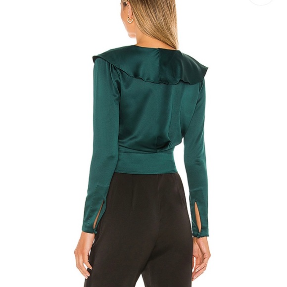 NBD Corona Wrap Top Blouse - Picture 2 of 4